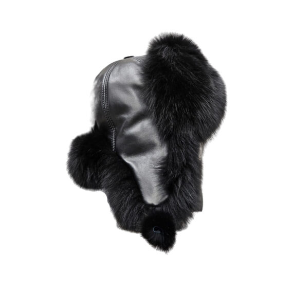 Leather Fur Hat