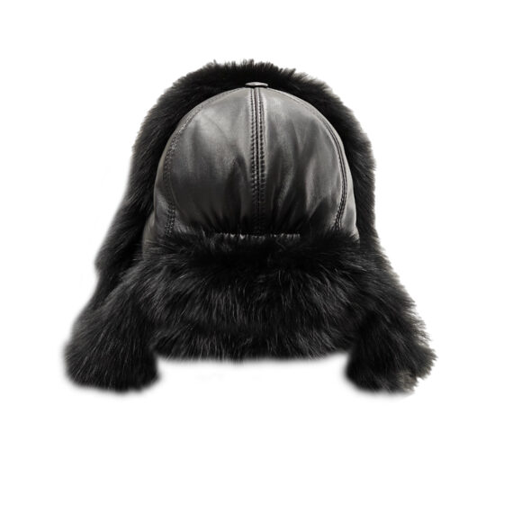 Leather Fur Hat