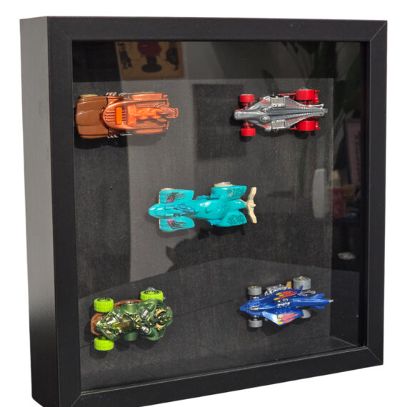 5pcs Hot Wheels Display Case Framed