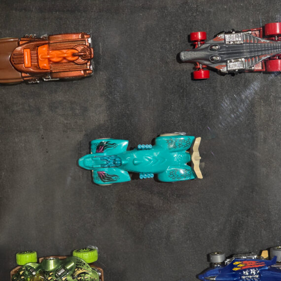 5pcs Hot Wheels Display Case Framed
