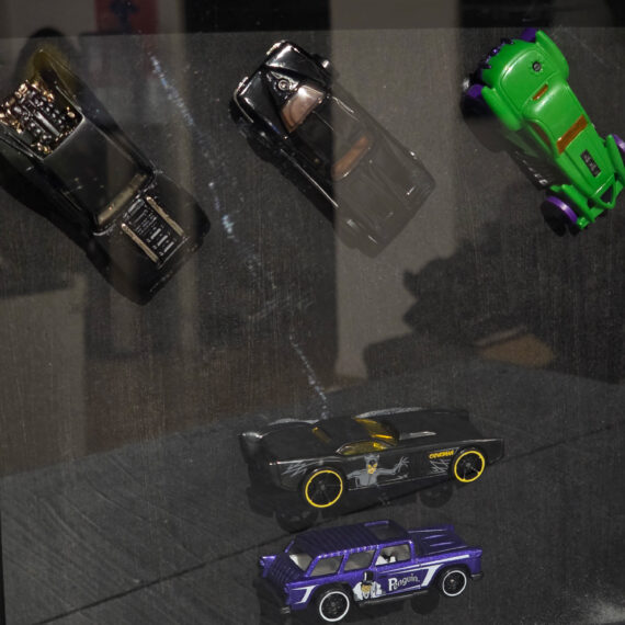 5pcs Hot Wheels Display Case Framed