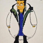 Balenciaga Handmade Painting